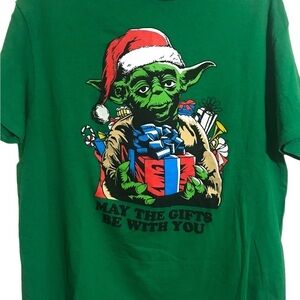 Star Wars Fifth Sun Christmas Tee Shirt Large